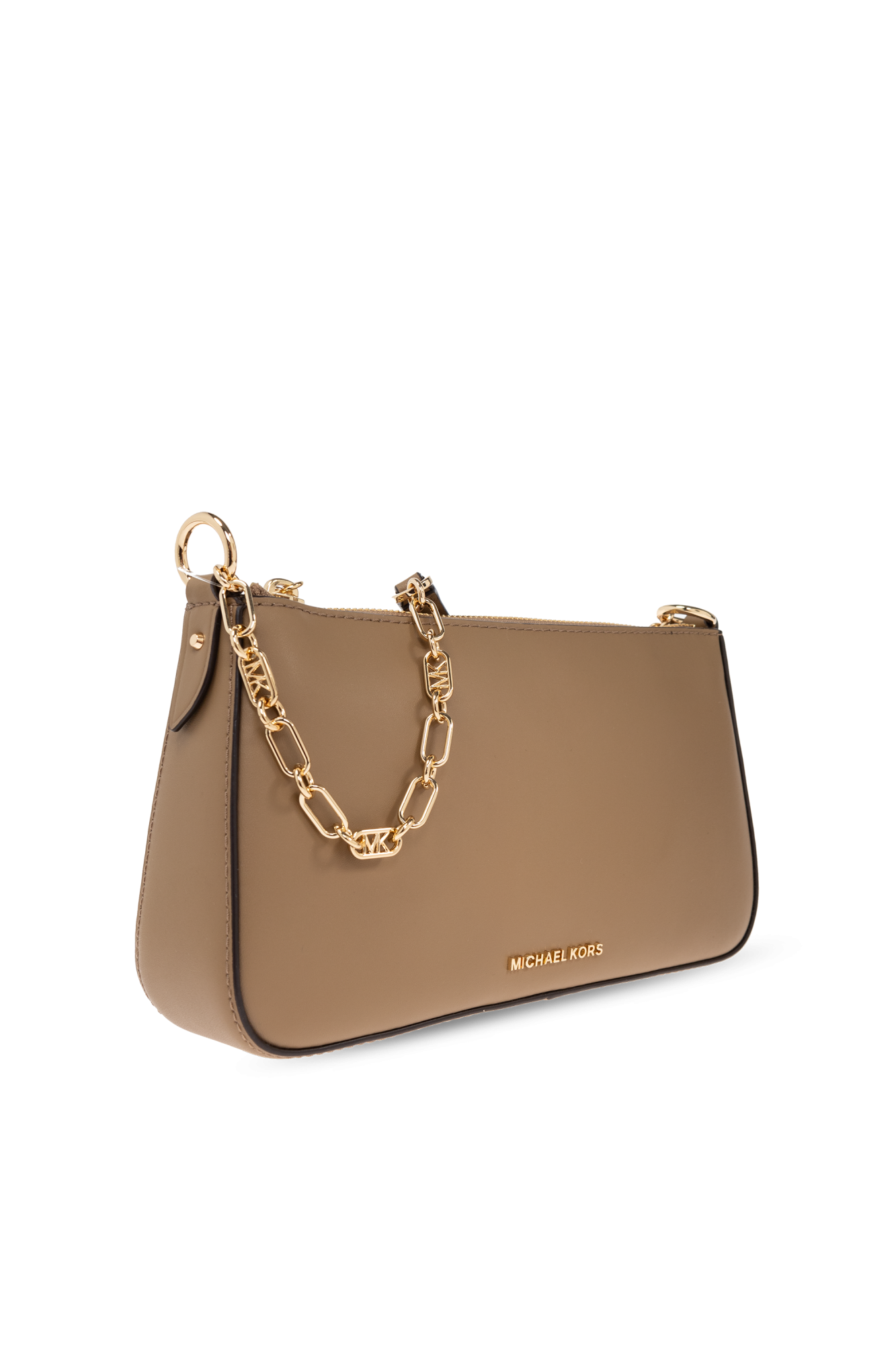 Michael kors shoulder bag with gold chain discount